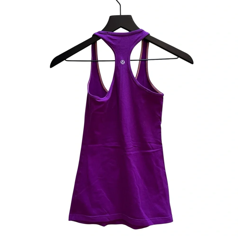 lululemon athletica Purple Fitted Backless Tank Top
